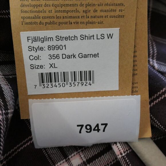 NEW Fjallraven Singi Fjallglim Blouse Women XL Button Up Shirt Plaid Long Sleeve - Picture 11 of 16